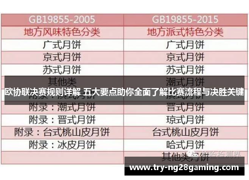 欧协联决赛规则详解 五大要点助你全面了解比赛流程与决胜关键